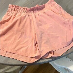 Lululemon Track That Mid Rise 5” Shorts in Pink Puff